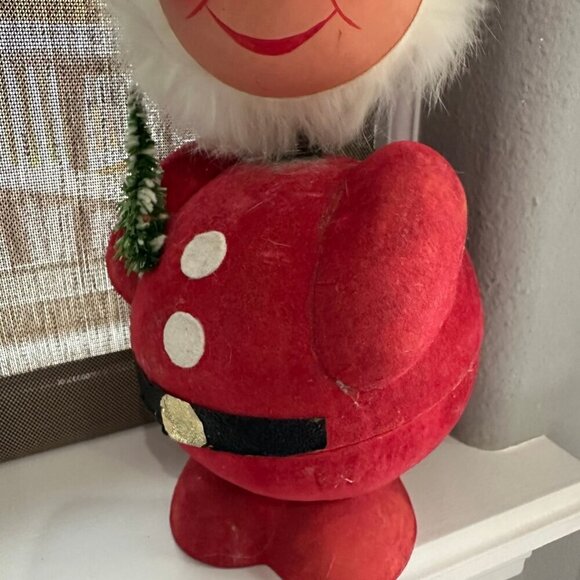 Vintage German paper mache santa candy dish box - Picture 2 of 8